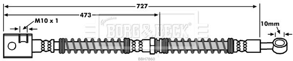 BORG & BECK Тормозной шланг BBH7860